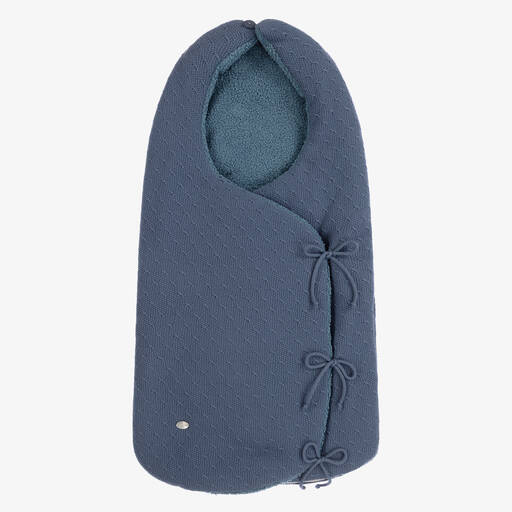 Paz Rodríguez-Blauer Strick-Fußsack (72 cm) | Childrensalon Outlet