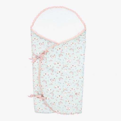 PAZ Rodríguez-Blue & Pink Baby Nest (74cm) | Childrensalon Outlet