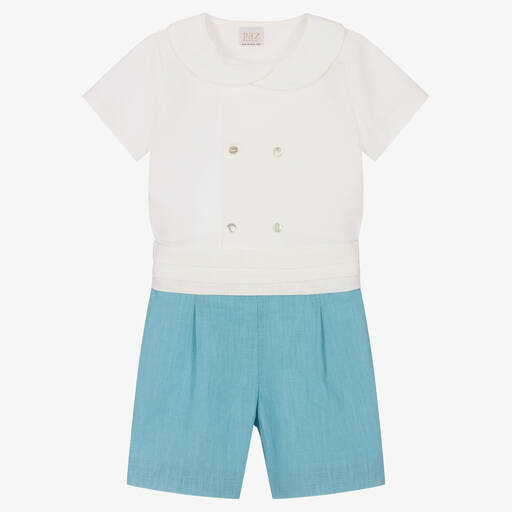 Paz Rodríguez-Boys 3-Piece Shirt & Shorts Set  | Childrensalon Outlet