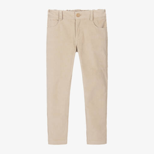 PAZ Rodríguez-Boys Beige Needlecord Trousers | Childrensalon Outlet