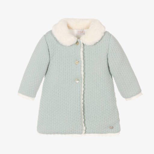 PAZ Rodríguez-Girls Aqua Knit Coat | Childrensalon Outlet