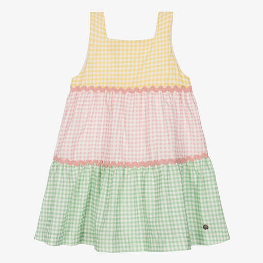 PAZ Rodríguez-Girls Cotton Gingham Dress | Childrensalon Outlet