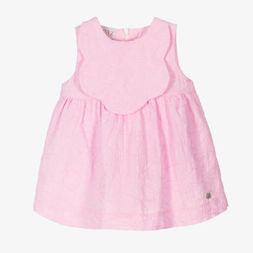 PAZ Rodríguez-Хлопковое платье с вышивкой листьев для девочек | Childrensalon Outlet