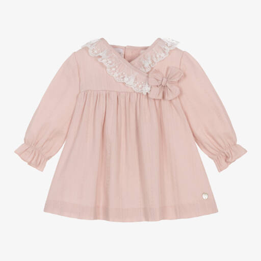 PAZ Rodríguez-Girls Dusky Pink Cotton Dress | Childrensalon Outlet