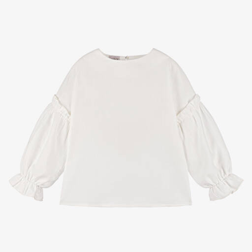 PAZ Rodríguez-Girls Elegant Ivory Blouse | Childrensalon Outlet