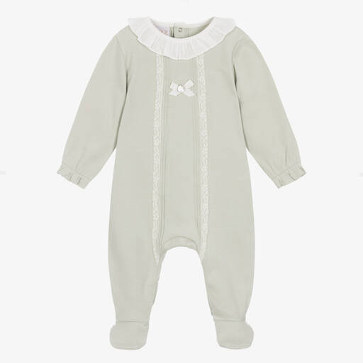 PAZ Rodríguez-Зеленый хлопковый комбинезон | Childrensalon Outlet