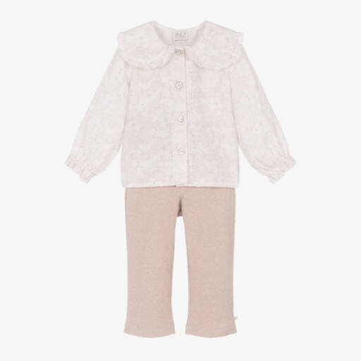 PAZ Rodríguez-Girls Meadow Cotton Trousers Ensemble | Childrensalon Outlet