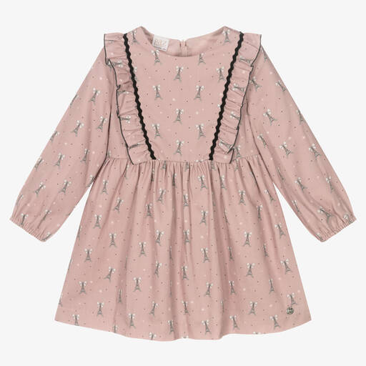 PAZ Rodríguez-Girls Pink Cotton Dress | Childrensalon Outlet