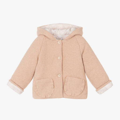 PAZ Rodríguez-Girls Pink Hooded Pram Jacket | Childrensalon Outlet