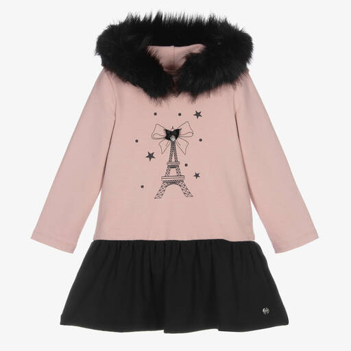 PAZ Rodríguez-Girls Pink Hoodie Dress | Childrensalon Outlet