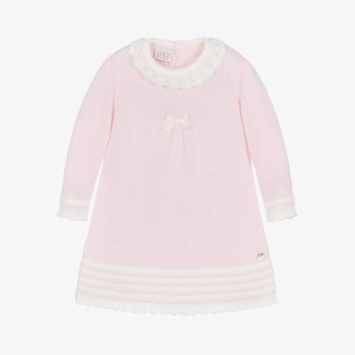 PAZ Rodríguez-Girls Pink Merino Wool Dress | Childrensalon Outlet
