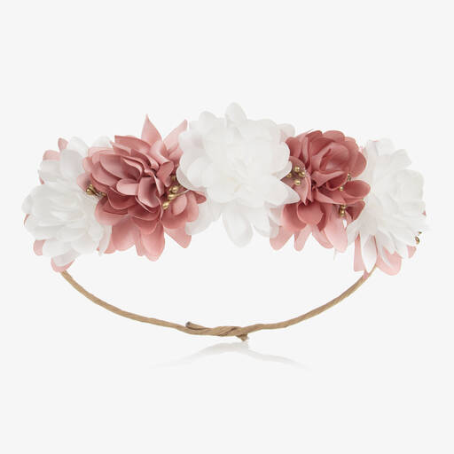 PAZ Rodríguez-Girls Pink & White Floral Garland | Childrensalon Outlet