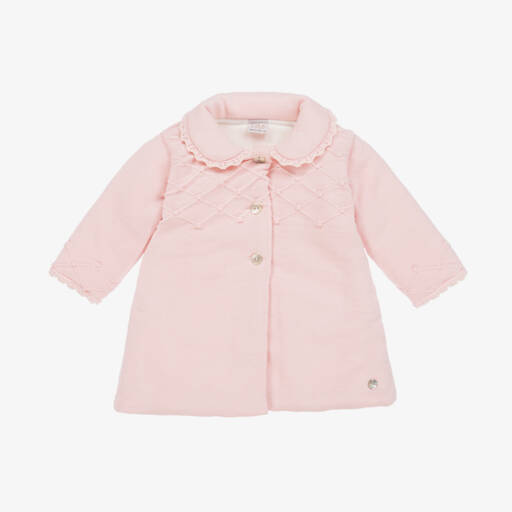 PAZ Rodríguez-Girls Soft Pink Knit Coat | Childrensalon Outlet