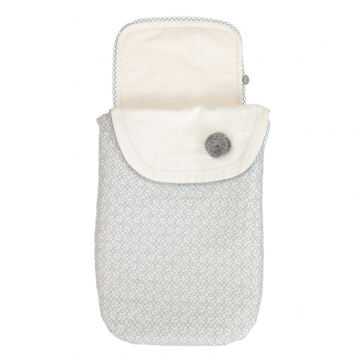 Paz Rodríguez-Grey & Ivory Footmuff (82cm) | Childrensalon Outlet