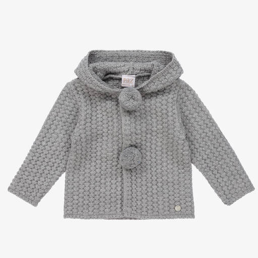Paz Rodríguez-Grey Knitted Pram Coat | Childrensalon Outlet