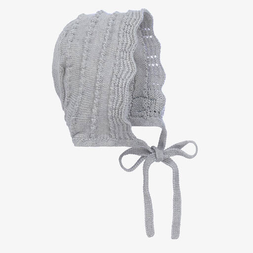 PAZ Rodríguez-Серый чепчик из мериносовой шерсти | Childrensalon Outlet