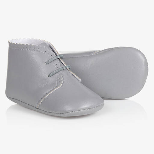 PAZ Rodríguez-Серые пинетки для малышей | Childrensalon Outlet