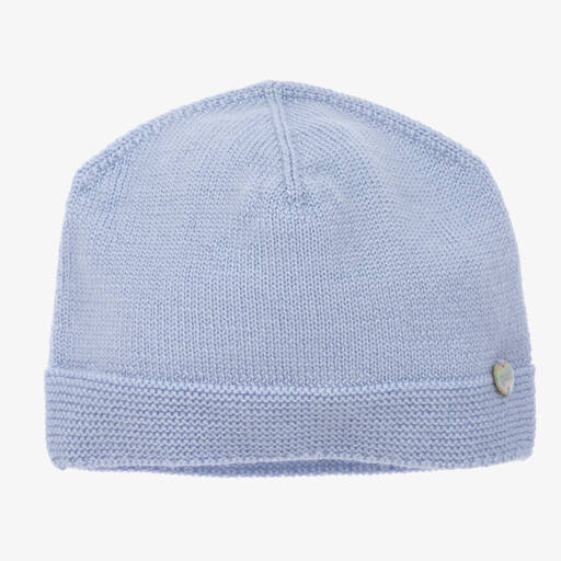 Paz Rodríguez-Pale Blue Wool Baby Hat | Childrensalon Outlet