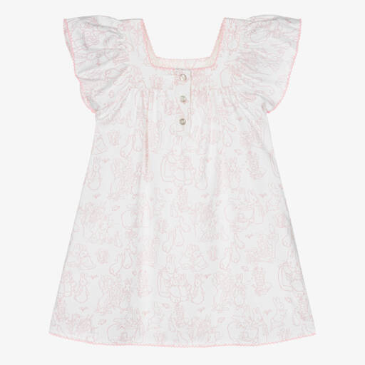Peter Rabbit™ by Childrensalon-Girls Ivory & Blush Sleepwear Delight | Childrensalon Outlet