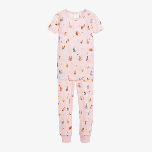 Peter Rabbit™ by Childrensalon-Розовая пижама из хлопкового джерси для девочек | Childrensalon Outlet