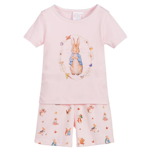 Peter Rabbit™ by Childrensalon-Pyjama short rose en coton fille | Childrensalon Outlet
