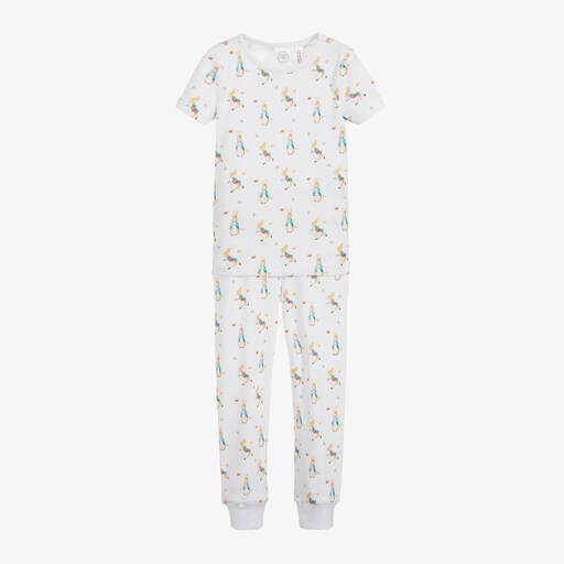 Peter Rabbit™ by Childrensalon-Pyjama blanc en jersey de coton  | Childrensalon Outlet