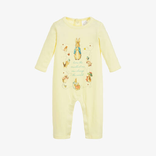 Peter Rabbit™ by Childrensalon-Combinaison bébé jaune en jersey de coton  | Childrensalon Outlet