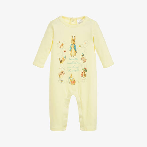 Peter Rabbit™ by Childrensalon-Желтый комбинезон из хлопкового джерси | Childrensalon Outlet