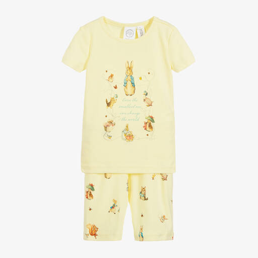 Peter Rabbit™ by Childrensalon-Pyjama short jaune en jersey de coton  | Childrensalon Outlet