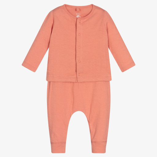 Petit Bateau-Розовый топ и штанишки для малышек | Childrensalon Outlet
