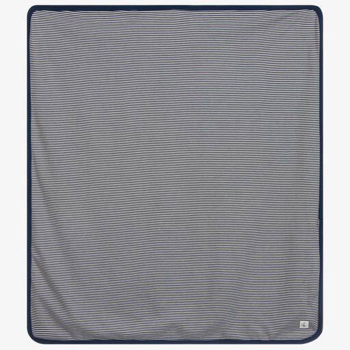 Petit Bateau-Синее хлопковое одеяло (80 см) | Childrensalon Outlet