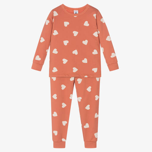Petit Bateau-Pyjama en coton à cœurs Fille | Childrensalon Outlet