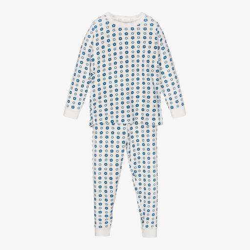Petit Bateau-Girls Ivory Cotton Pyjamas | Childrensalon Outlet