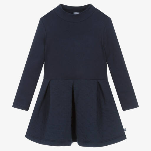 Petit Bateau-فستان سكاتر قطن جيرسي لون كحلي | Childrensalon Outlet