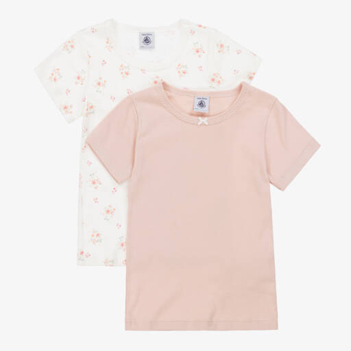 Petit Bateau-Girls Organic Cotton Vest Duo | Childrensalon Outlet