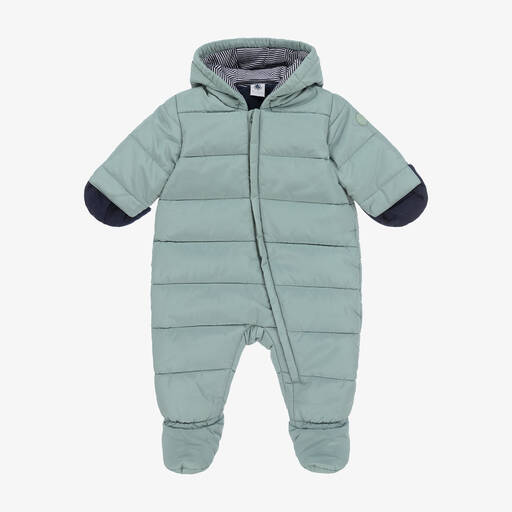 Petit Bateau-Зеленый утепленный зимний комбинезон | Childrensalon Outlet