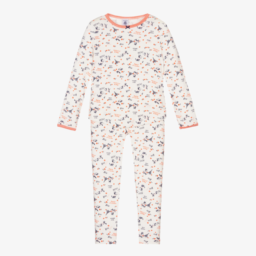 Petit Bateau-Ivory Organic Cotton Pyjamas | Childrensalon Outlet