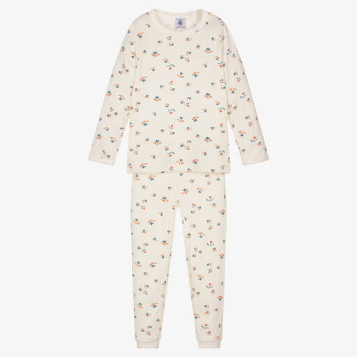 Petit Bateau-Ivory Organic Cotton Pyjamas | Childrensalon Outlet