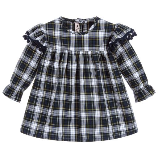 Phi Clothing-Girls Blue Check Cotton Blouse | Childrensalon Outlet