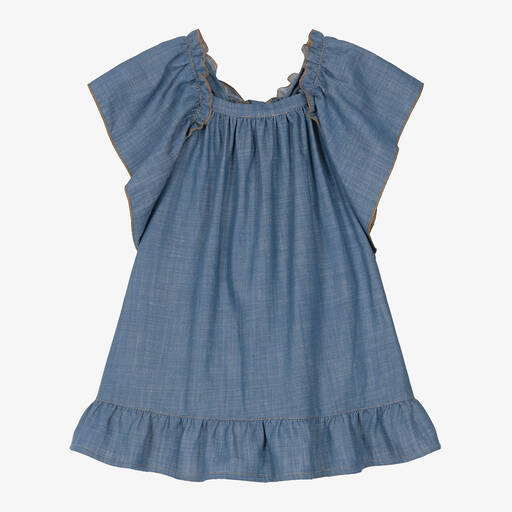 Phi Clothing-Синее джинсовое платье для девочек | Childrensalon Outlet