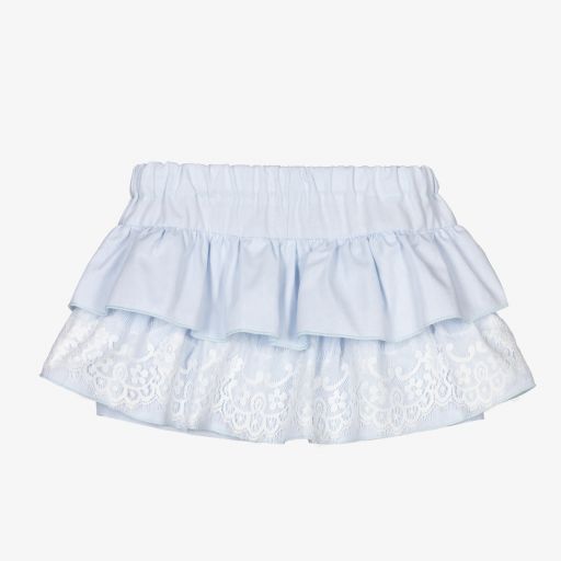 Phi Clothing-Girls Blue & White Lace Skort | Childrensalon Outlet