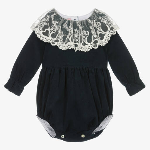 Phi Clothing-Girls Navy Blue Baby Shortie | Childrensalon Outlet