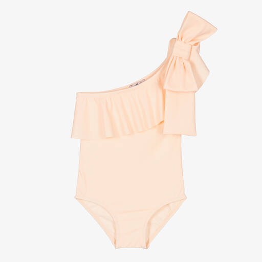 Phi Clothing-Girls Pink Ruffle Swimsuit | Childrensalon Outlet