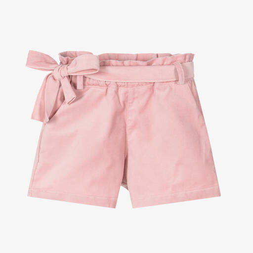 Phi Clothing-Rosa Velours-Shorts für Mädchen | Childrensalon Outlet