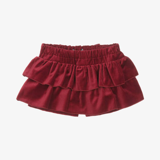 Phi Clothing-Roter Samt-Skort für Mädchen | Childrensalon Outlet