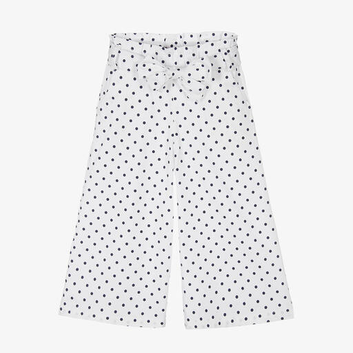Phi Clothing-بنطلون قطن لون أبيض للبنات | Childrensalon Outlet