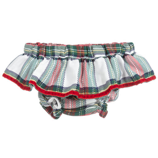 Phi Clothing-Green & Red Cotton Bloomer Shorts | Childrensalon Outlet