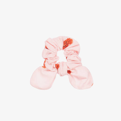 Phi Clothing-Red Floral Heart Print Cotton Scrunchie | Childrensalon Outlet