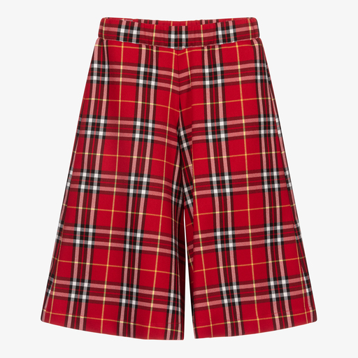 Piccola Ludo-Girls Red Tartan Culottes | Childrensalon Outlet