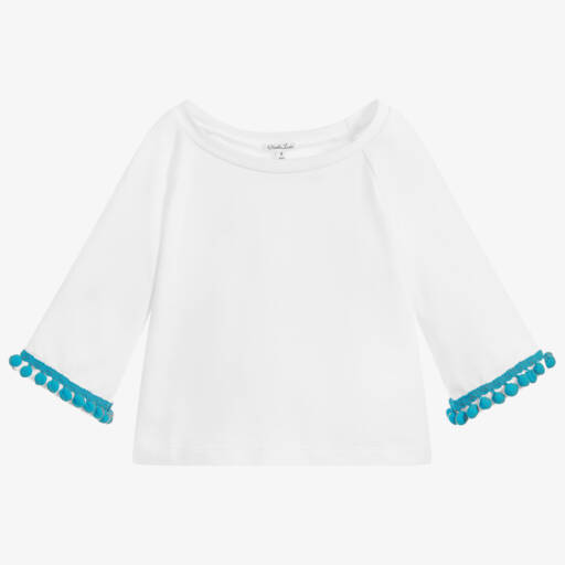 Piccola Ludo-توب لون أبيض للفتيات | Childrensalon Outlet